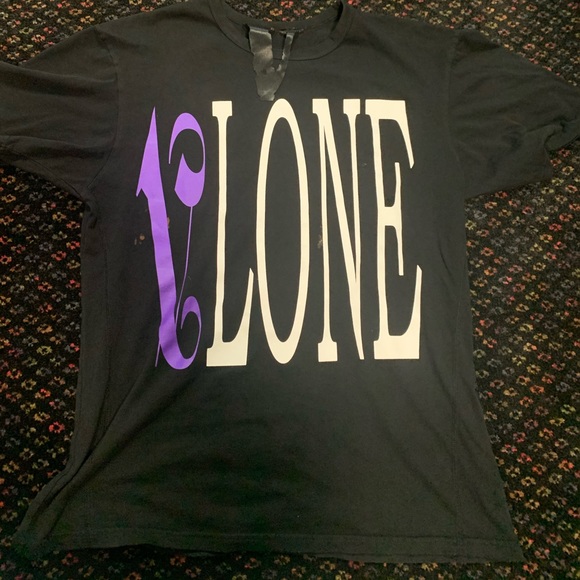 Purple palms angles vlone shirt